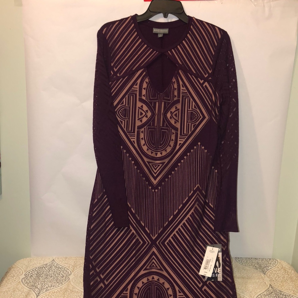 Purple Curved Dress